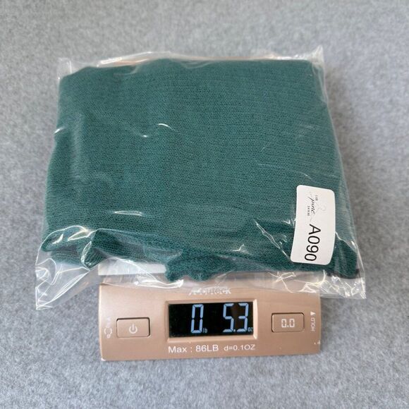Eileen Fisher Womens Large Wool Knit Short Sleeve Sweater Top Green Drape FLAWED - Picture 13 of 13